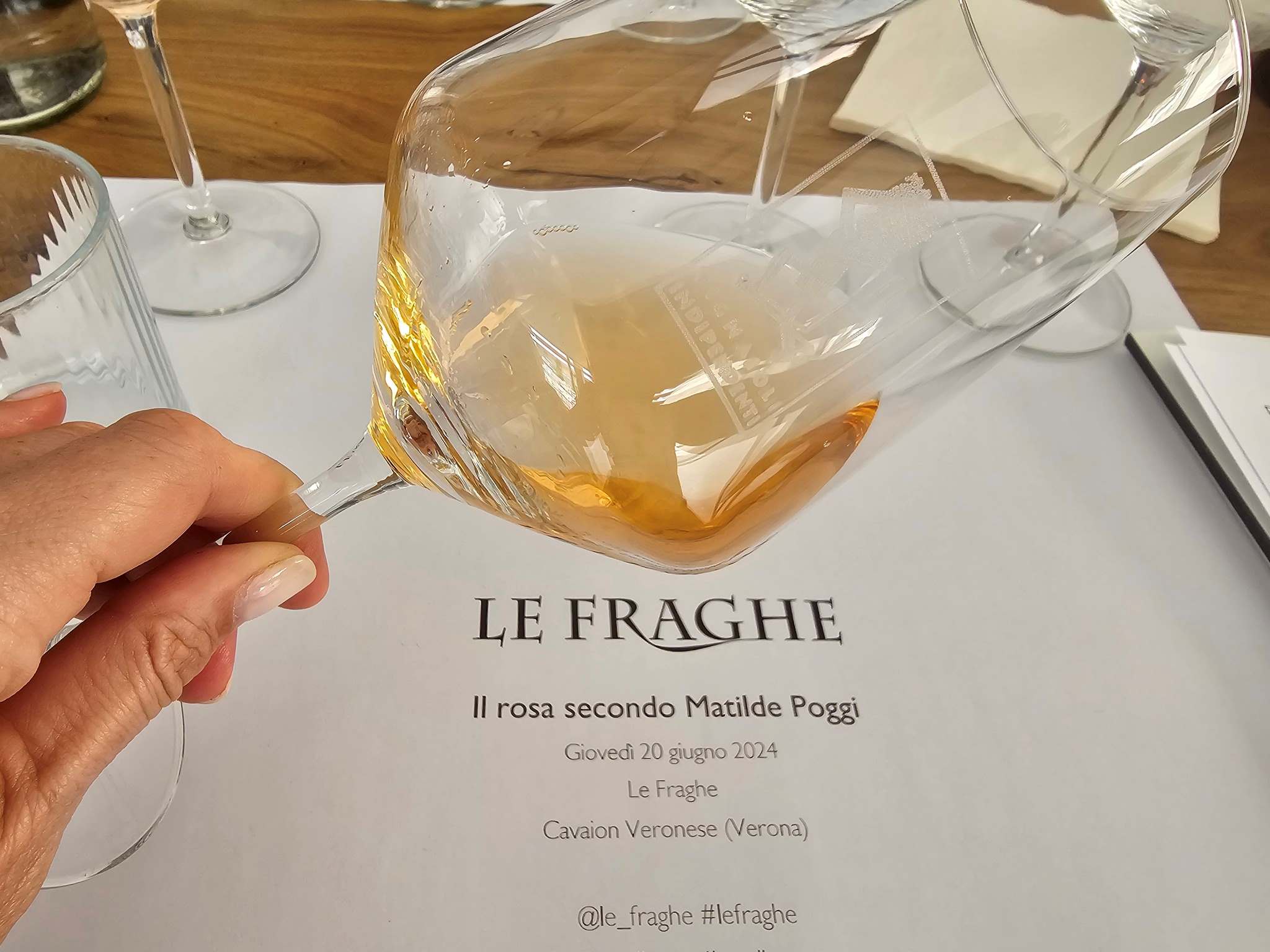 Il  vino rosa secondo Matilde Poggi